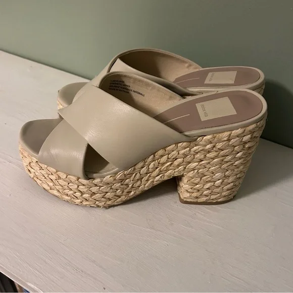 Dolce Vita Women's Eliana Platform‎ Raffia Sandal - Picture 5 of 9